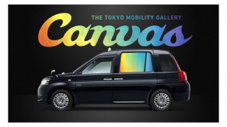 国内初のタクシー車窓サイネージサービス「Canvas」