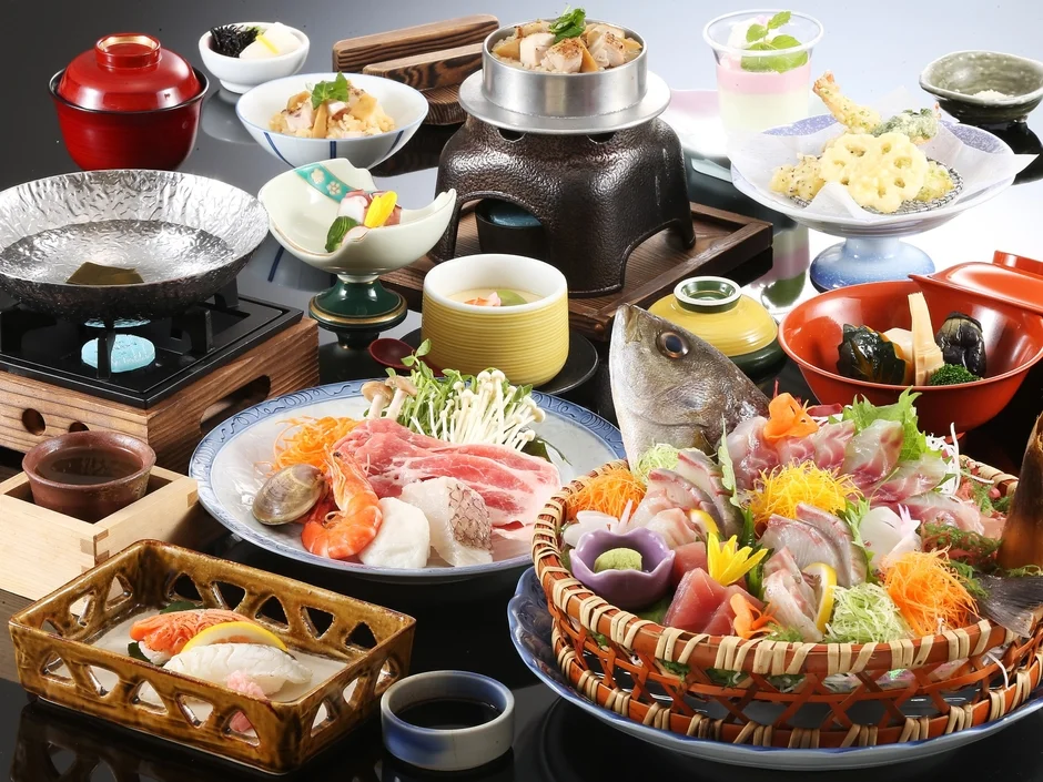 日本料理の食卓