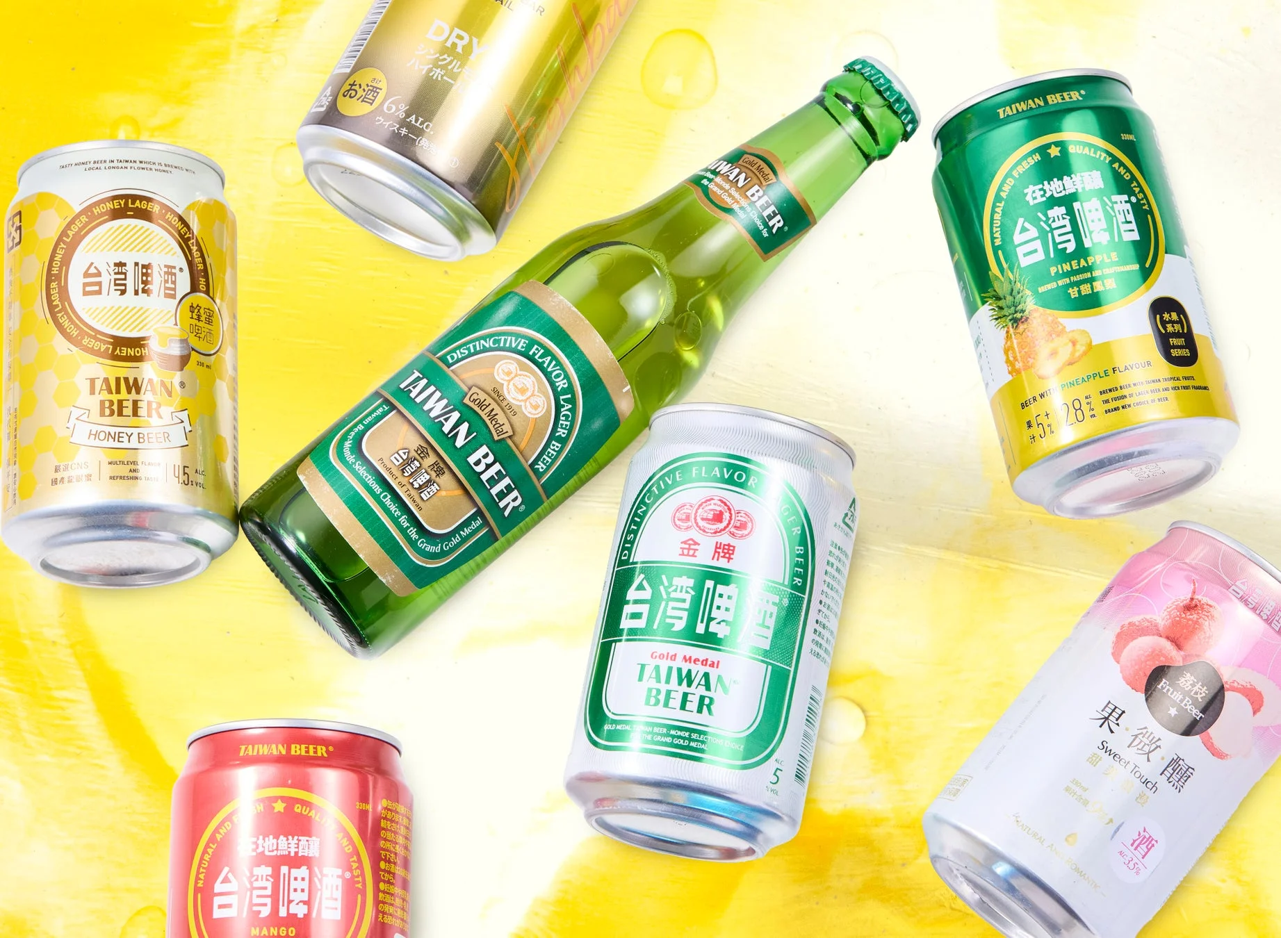 台湾ビールと台湾ビールカクテルの画像