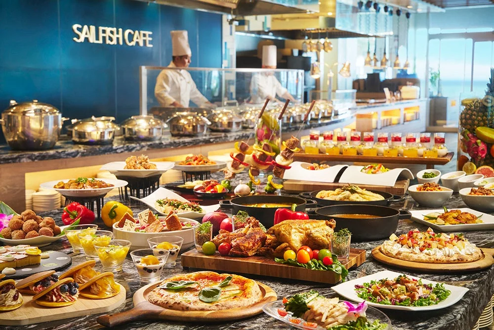 セイルフィッシュカフェのビュッフェ風景