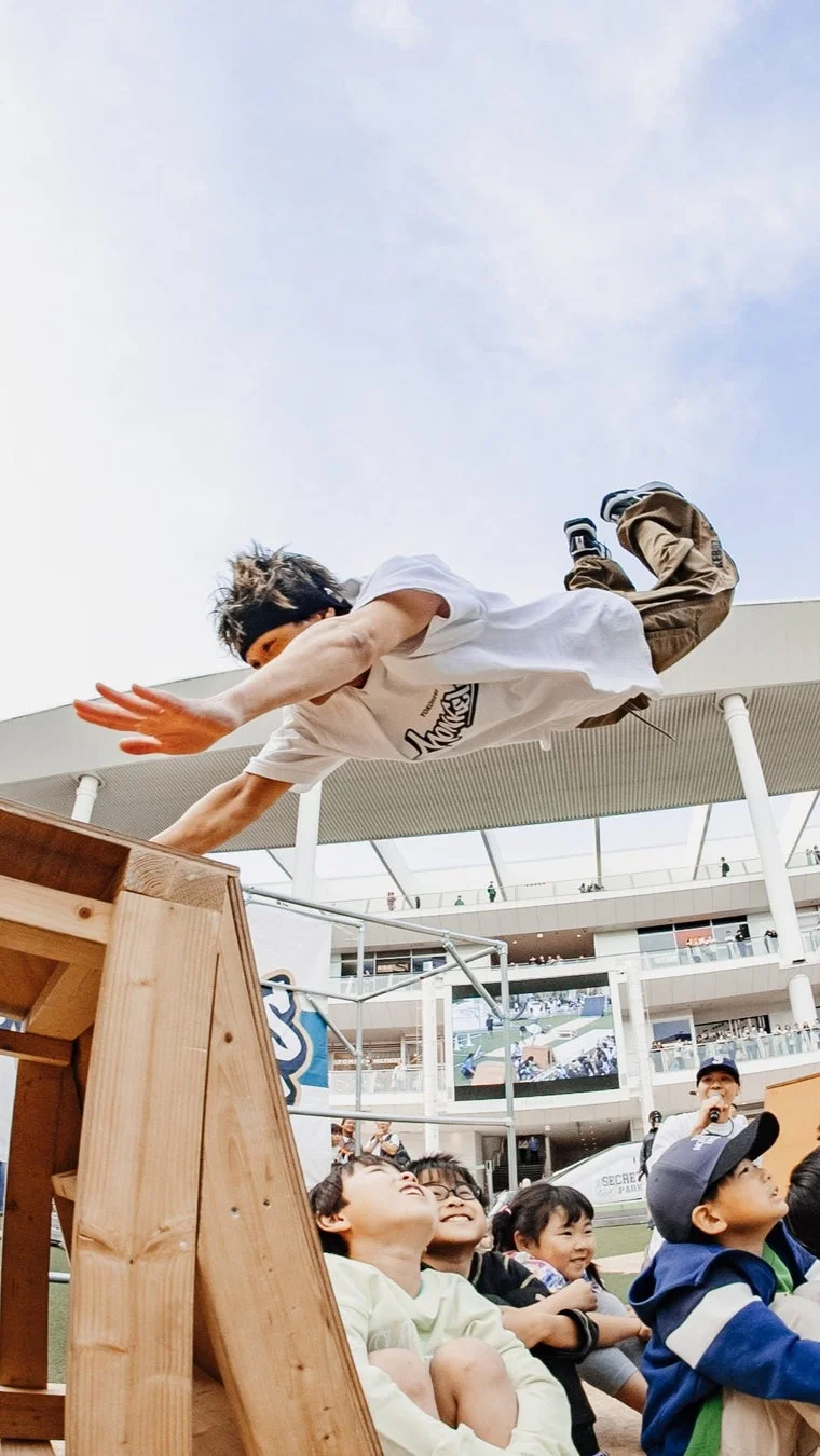 パルクールパフォーマンス