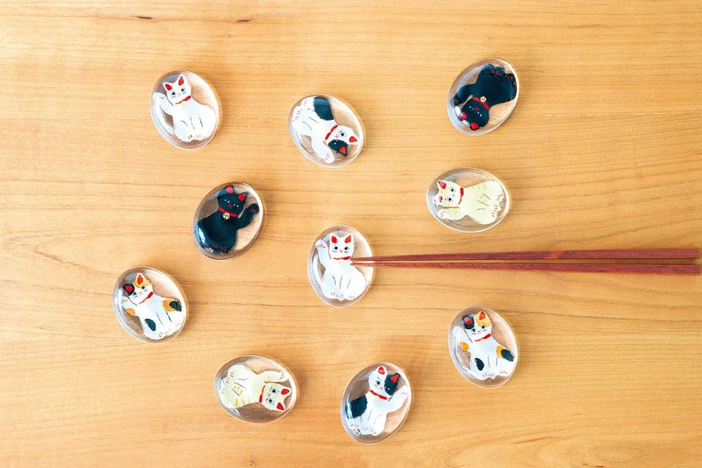 私の部屋 招き猫箸置き