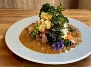 とり天 野菜増しカレー