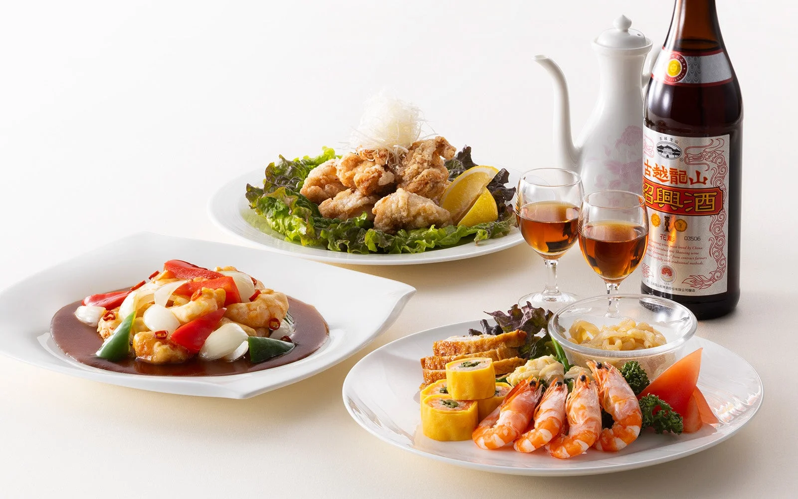 中華料理と紹興酒