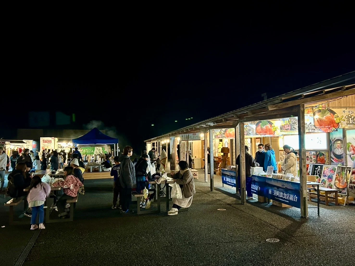 しづがわ夜市の賑わい